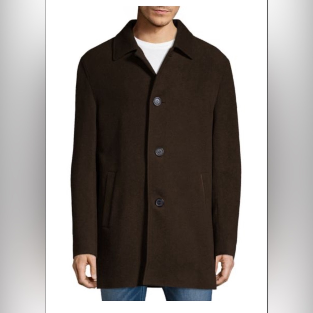 Cole Haan Wool Blend Italian Topcoat